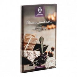 Продуктови Категории Шоколади Laurence Млечен шоколад с лешници и стафиди 85 гр. 